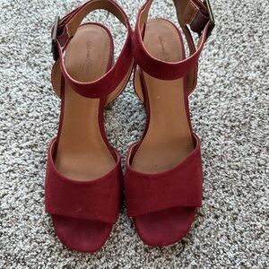 Elegant Burgundy Women's Sandals